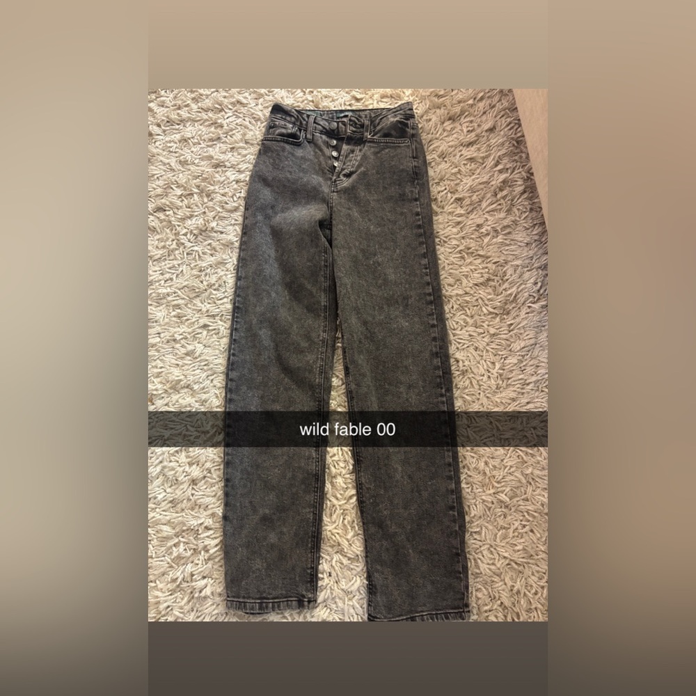 Wild Fable Women's Gray Straight Leg Jeans